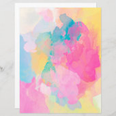 パステルウォーターカラースクラップブック紙 (正面/裏面)