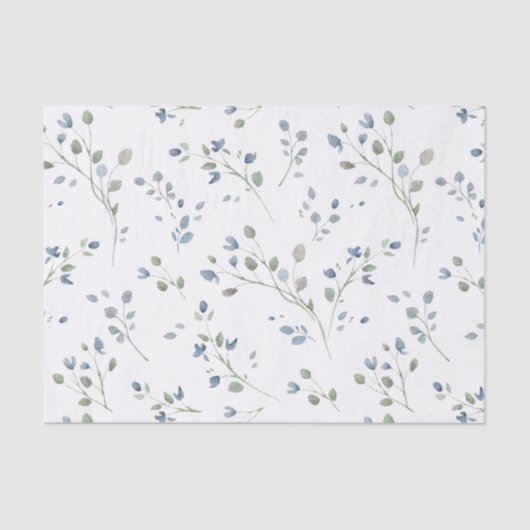 パステルウォーターカラースタイル葉 薄葉紙 (正面)