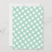 パステルウォーターカラーツリーズグリーンプレイドクリスマスカード 案内状 (裏面)