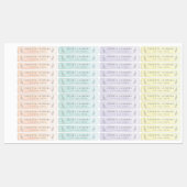 パステルウォーターカラートリオアイアンオン ラベル (シート)