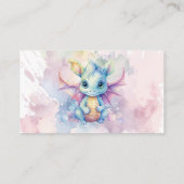 パステルウォーターカラードラゴンガールブズベビー エンクロージャーカード (裏面)