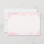 パステルウォーターカラードリームキャッチャー赤ちゃんシャワー サンキューカード (裏面)