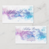 パステルウォーターカラーハンドメイドジュエリー 名刺 (正面/裏面)