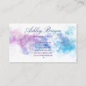 パステルウォーターカラーハンドメイドジュエリー 名刺 (裏面)