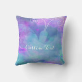 パステルウォーターカラーバタフライカラフル春 クッション (裏面)