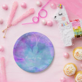 パステルウォーターカラーバタフライパーソナライズされたパーティー ペーパープレート (パーティー)