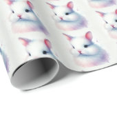 パステルウォーターカラーバニーイースターラッピング紙 ラッピングペーパー (ロールコーナー)