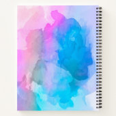 パステルウォーターカラーバラ金ゴールドハッスル ノートブック (裏面)