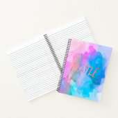 パステルウォーターカラーバラ金ゴールドハッスル ノートブック (内部)