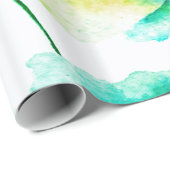 パステルウォーターカラーバラ&フラワーパターン ラッピングペーパー (ロールコーナー)