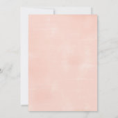 パステルウォーターカラーフラワーガールガールベビーシャワー 招待状 (裏面)