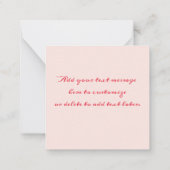 パステルウォーターカラーフラワーズスクリプトありがとう ノートカード (裏面)