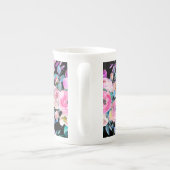 パステルウォーターカラーフラワーズ ボーンチャイナマグカップ (裏面)