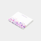 パステルウォーターカラーフラワーズ ポストイット (アングル)