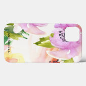 パステルウォーターカラーフラワーズiPad Mini ケース Case-Mate iPhoneケース (裏面 (横))