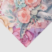 パステルウォーターカラーフローラウミガメ 薄葉紙 (詳細)