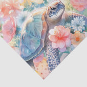 パステルウォーターカラーフローラウミガメ 薄葉紙 (詳細)