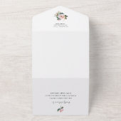 パステルウォーターカラーフローラオールインワン招待状 オールインワン招待状 (外側)