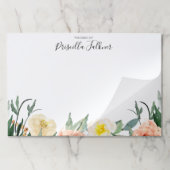 パステルウォーターカラーフローラザデスク ペーパーパッド (折り畳み)