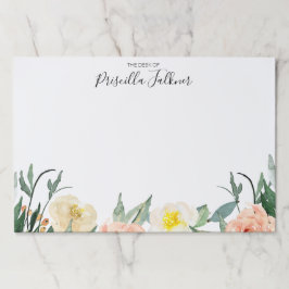 パステルウォーターカラーフローラザデスク ペーパーパッド