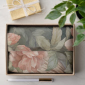 パステルウォーターカラーフローラタイガーデクページ 薄葉紙 (ギフト)