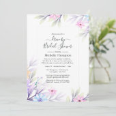 パステルウォーターカラーフローラドライブバイシャワー 招待状 (スタンド正面)