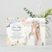 パステルウォーターカラーフローラフレーム第1聖域 招待状 (スタンド正面)