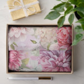 パステルウォーターカラーフローラブークスデクページ 薄葉紙 (ギフト)