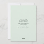 パステルウォーターカラーフローラリースハッピーイースター シーズンカード (裏面)