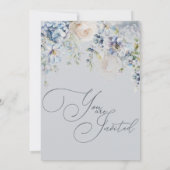 パステルウォーターカラーフローラ春の結婚式招待状 招待状 (裏面)