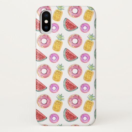 パステルウォーターカラープールフロートパターン Case-Mate iPhoneケース (裏面)
