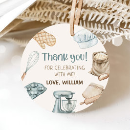 パステルウォーターカラーベーキングボーイ誕生日 フェイバータグ