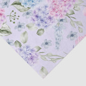 パステルウォーターカラーミックスドカラーアジサイの花 薄葉紙 (詳細)