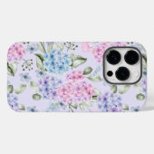 パステルウォーターカラーミックスドカラーアジサイの花 Case-Mate iPhoneケース (裏面 (横))