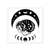 パステルウォーターカラームーンポッサム ラバースタンプ (インプリント)