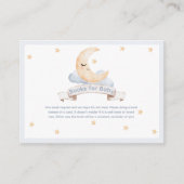 パステルウォーターカラームーン&スターズブックスベビー エンクロージャーカード (正面)