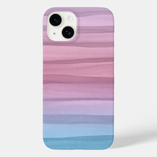 パステルウォーターカラーラインパターン Case-Mate iPhoneケース (裏面)