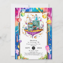 パステルウォーターカラーラボサイエンティスト誕生日