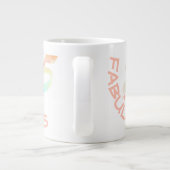 パステルウォーターカラーレインボー55歳誕生日 ジャンボコーヒーマグカップ (裏面)