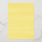 パステルウォーターカラーレモンツリーサマー結婚ズ 箔招待状 (裏面)