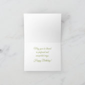 パステルウォーターカラーローズブーケ誕生日 カード (内部)