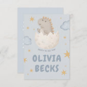 パステルウォーターカラー例示的ベビーシャワー エンクロージャーカード (正面/裏面)