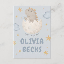 パステルウォーターカラー例示的ベビーシャワー エンクロージャーカード