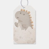 パステルウォーターカラー例示的ベビーシャワー ギフトタグ (裏面)