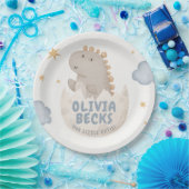 パステルウォーターカラー例示的ベビーシャワー ペーパープレート (パーティー)