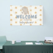 パステルウォーターカラー例示的ベビーシャワー 横断幕 (トレードショー)