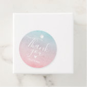 パステルウォーターカラー名サンキューユー誕生日アクア フェイバータグ (インサイチュ)