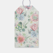 パステルウォーターカラー多肉乳児シャワーありがとう ギフトタグ (裏面)