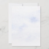 パステルウォーターカラー海ホエールベビーシャワー 招待状 (裏面)