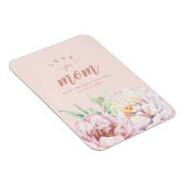 パステルウォーターカラー花模様愛あなたママミニマリスト マグネット (右側)